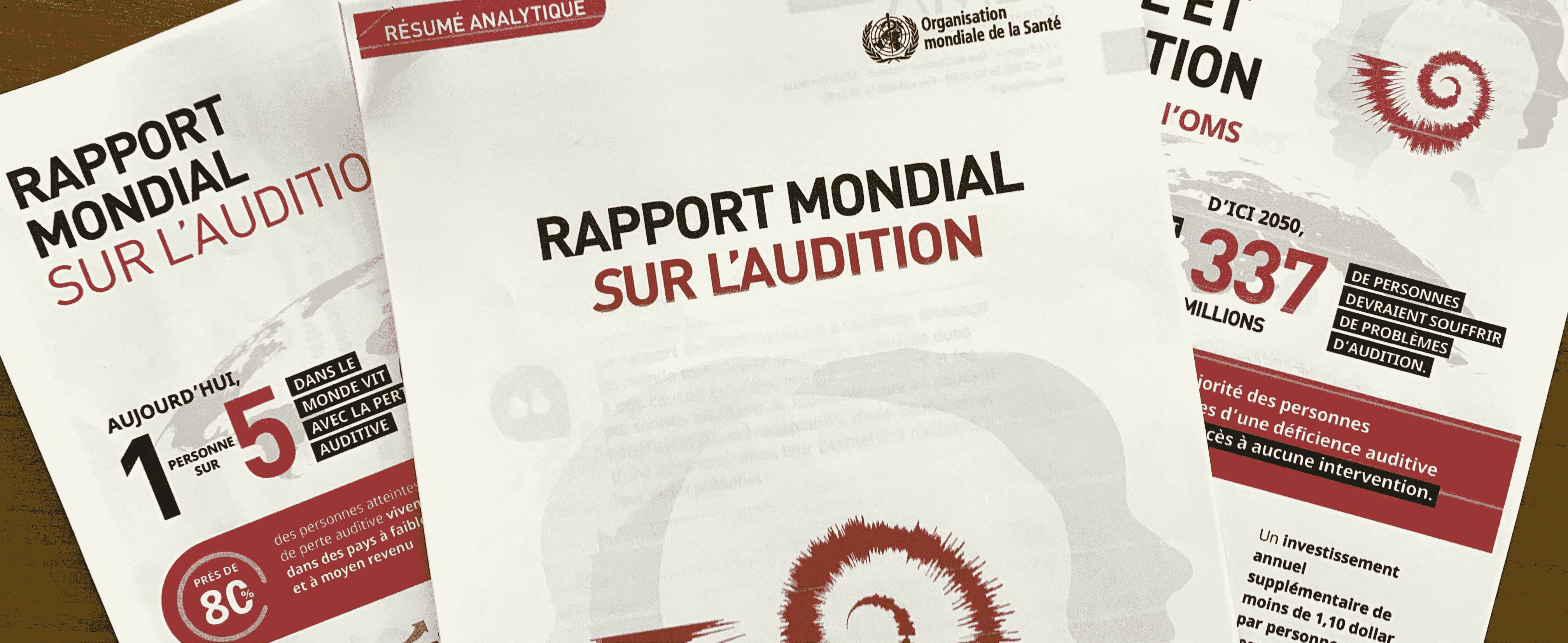 Photo du rapport mondial de l'audition de l'OMS