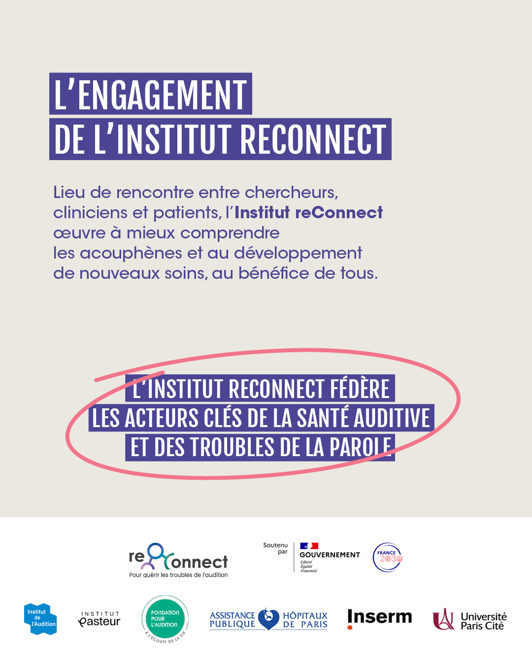 L'engagement de l'Institut reConnect