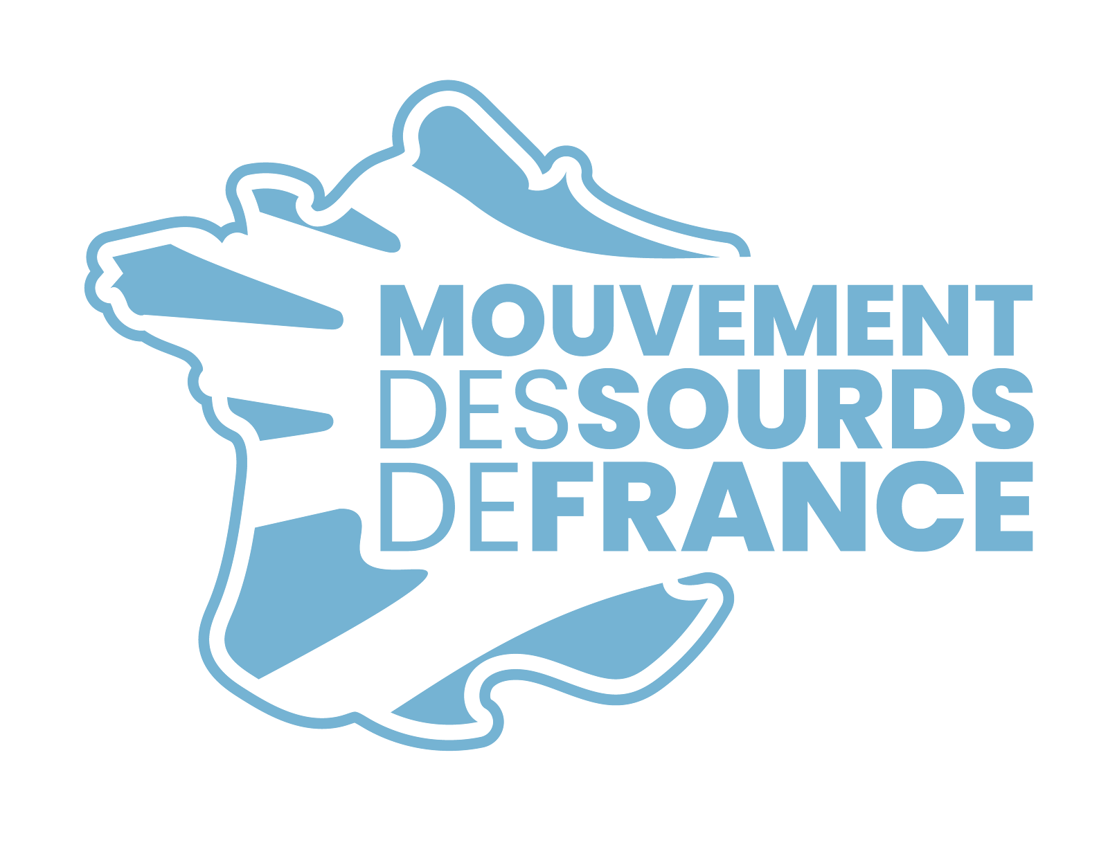 Logo Mouvement des Sourds de France