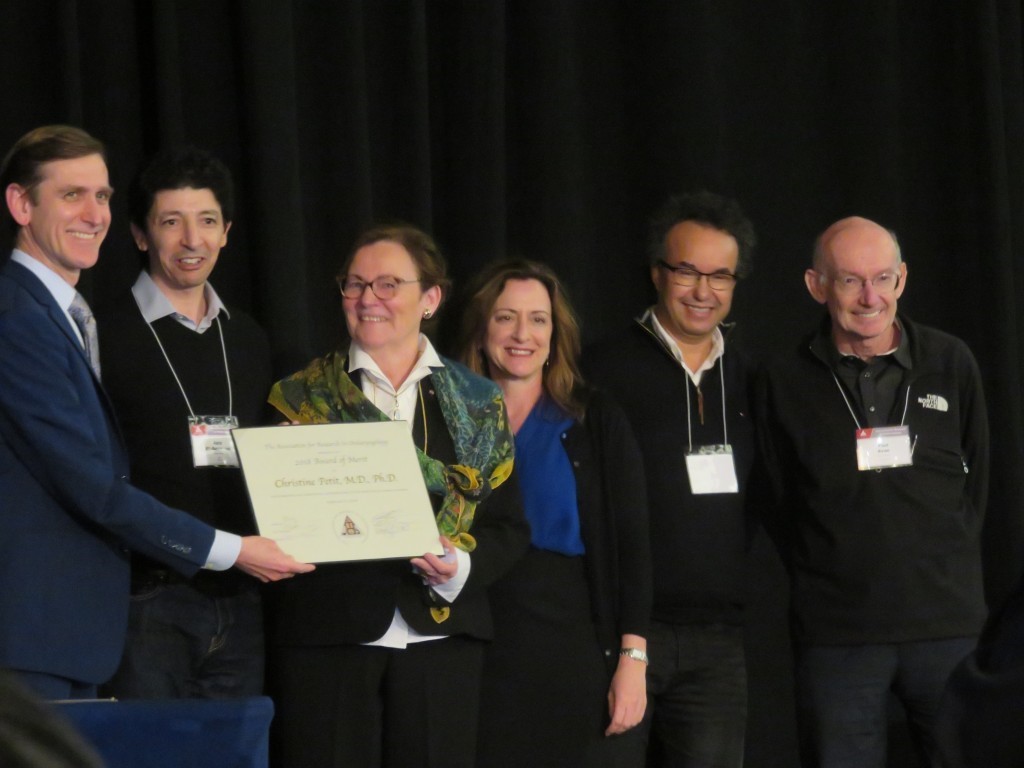 Christine Petit receiving the ARO Award of Merit