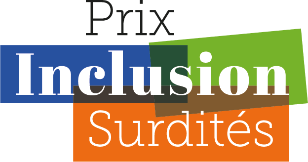 Logo du prix Inclusion Surdités de la Fondation Pour l'Audition