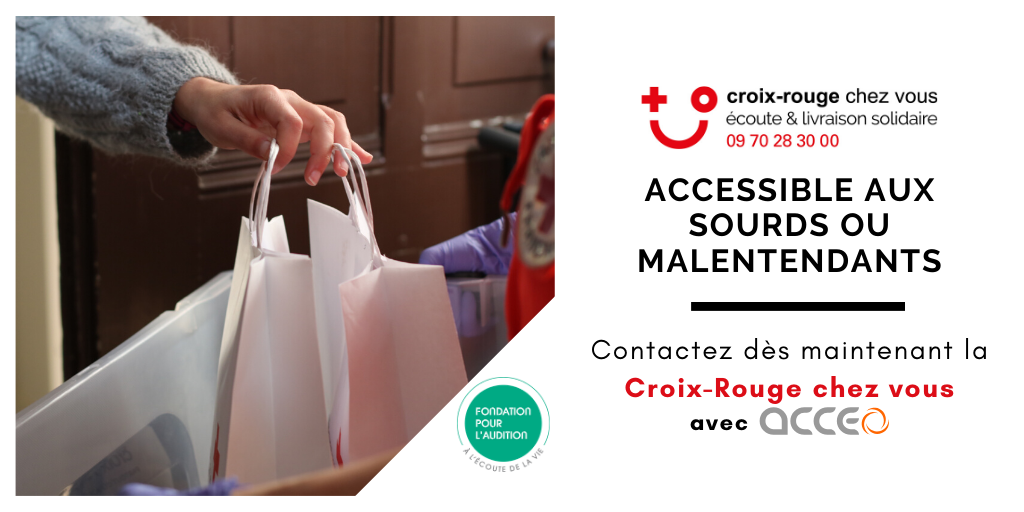 Croix-Rouge chez vous accessible aux personnes sourdes ou malentendantes avec Acceo