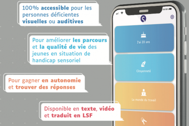 Visuel de l'application mobile Sens