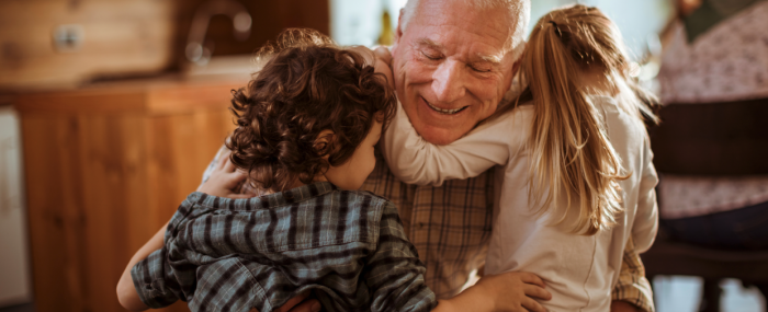 grand père et petits enfants grand père et petits enfants