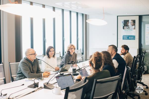 Réunion d'équipe de la Fondation
