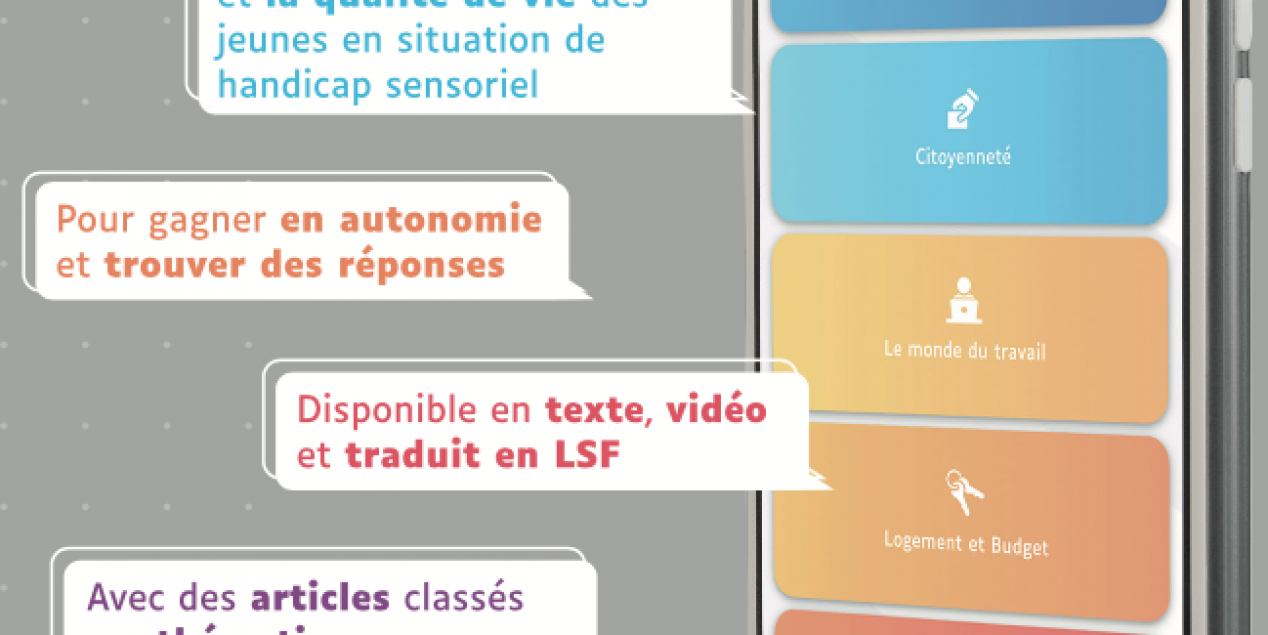 Visuel de l'application mobile Sens